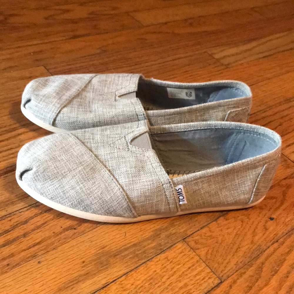 New Toms Shoes in Green Tweed